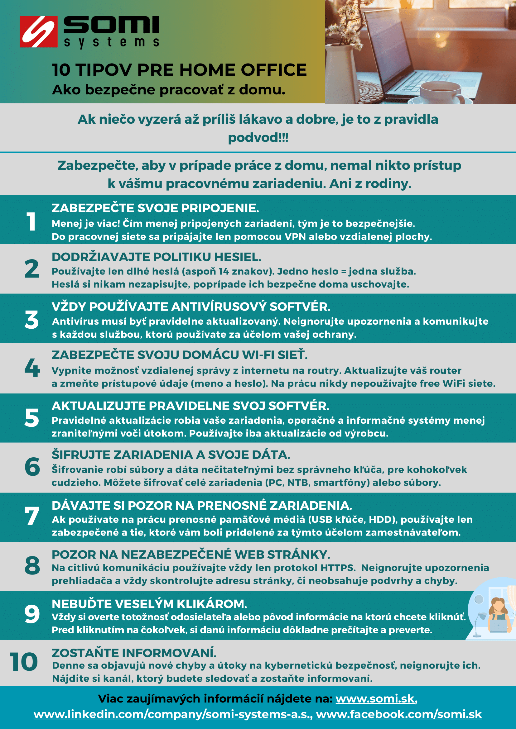 10 tipov pre home office